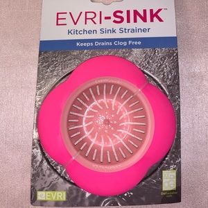 Evri-Sink Hot Pink Sink Strainer for Drain Kitchen